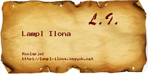 Lampl Ilona névjegykártya